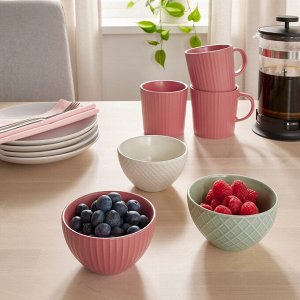 KEJSERLIG, Миска, разноцветная, 10 см/ 3 шт
