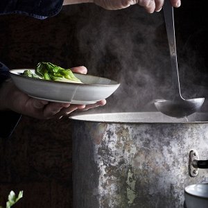 GLADELIG, Глубокая тарелка, серая, 21 см/ 4 шт