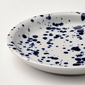 SILVERSIDA, Тарелка с рисунком/синяя, 20 см/ 2 шт