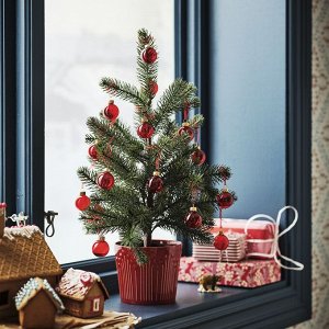 ВИНТЕРФИНТ, горшок для растений, красный, 12 см