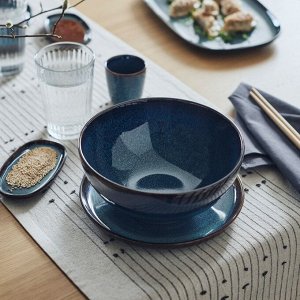 GLADELIG, Миска, синяя, 19 см