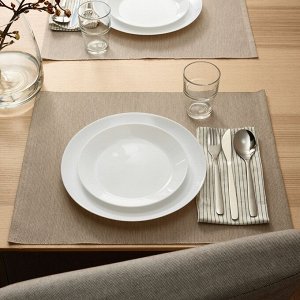OFTAST, Тарелка, белая, 19 см,