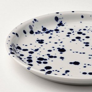 SILVERSIDA, Тарелка с рисунком/синяя, 26 см/ 2 шт