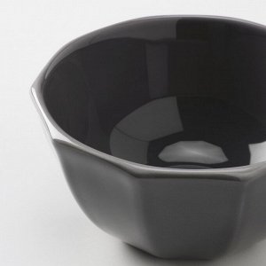 STRIMMIG, миска, керамогранит серый, 15 см