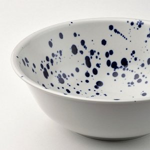 SILVERSIDA, сервировочная чаша, с рисунком/синяя, 28 см