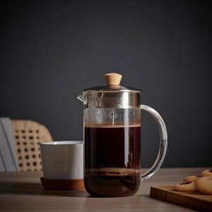 IKEA 365+, Кофеварка / чайник, прозрачное стекло / нержавеющая сталь, 1 л,