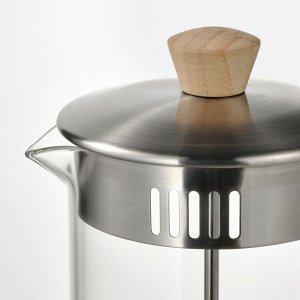 IKEA 365+, Кофеварка / чайник, прозрачное стекло / нержавеющая сталь, 1 л,