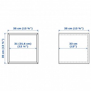 EKET, комбинированный настенный шкаф, белый / бледно-желтый, 175x35x70 см
