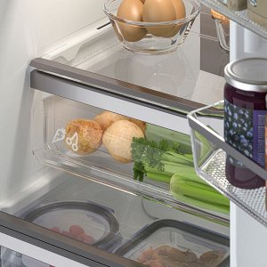 МЕДГОН, холодильник с морозильной камерой, IKEA 500 отдельно стоящий/нержавеющая сталь, 219/83 л