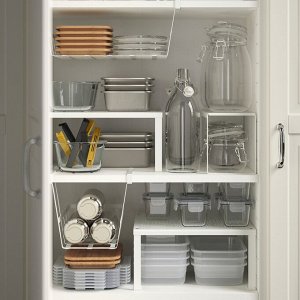 IKEA 365+, пищевой контейнер, прямоугольный/нержавеющая сталь, 1,0 л