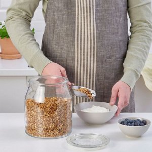 IKEA 365+, банка с крышкой, стеклянная, 3,3 л