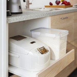 IKEA 365+, контейнер для пищевых продуктов с крышкой, прямоугольный / пластиковый, 4,2 л