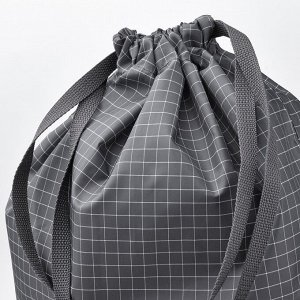 RENSARE, Сумка в клетку/черная, 30х40 см/8 л