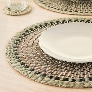 PENNFISK, Салфетка под столовые приборы, натуральный/из осоки ручной работы, 37 °c