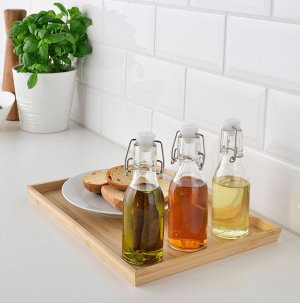 KORKEN, флакон с пробкой, прозрачное стекло, 15 кл.,