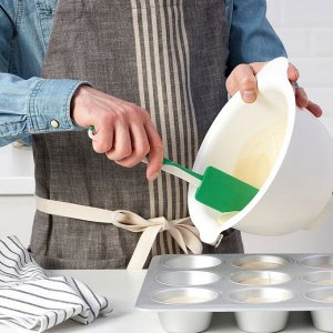 IKEA GUBBRRA, Резиновый шпатель, зеленый/белый