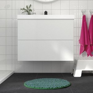 TOFTBO, коврик для ванной, зеленый / синий, 55 см
