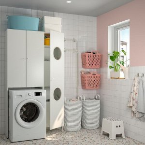 NYSJN, шкаф для стиральной машины, белый, 65x190 см