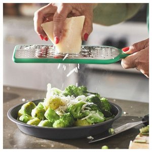UPPFYLLD, Терка с ручкой, ярко-зеленая, 30 см
