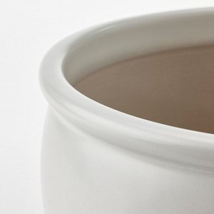 AMBRARNN, горшок для растений, внутренний / уличный / белый, 19 см,