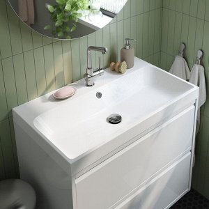 LUNDSKR, Cмеситель для умывальника, хромированный,