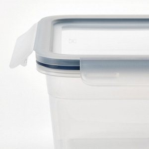 IKEA 365+, Контейнер для пищевых продуктов, квадратный/пластиковый, 750 мл, 3 шт