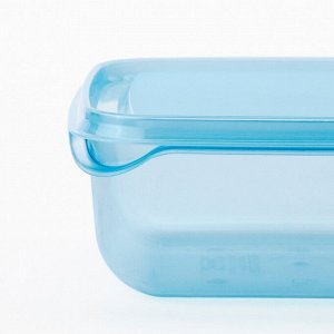 PRUTA, Контейнер для пищевых продуктов с крышкой, синий, 0,6 л/ 3 шт