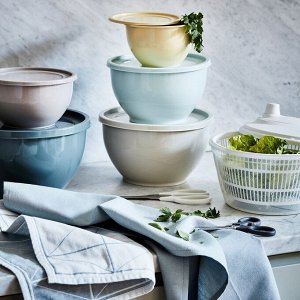 GARNITYREN, Набор мисок с крышкой, 5 шт., разные цвета
