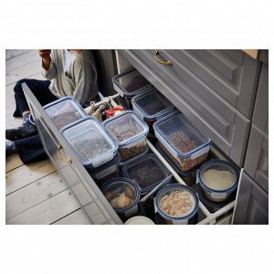 IKEA 365+, пищевой контейнер с крышкой 3 шт , 750 мл