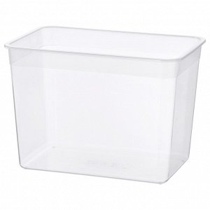IKEA 365+, Контейнер для продуктов без крышки , большой прямоугольный/пластик, 10,6 л