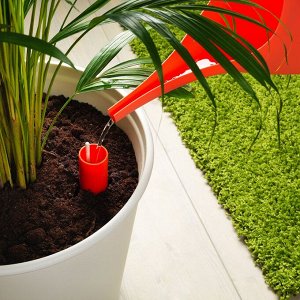 IKEA PS FEJ, самополивающийся горшок для растений, белый, 32 см,