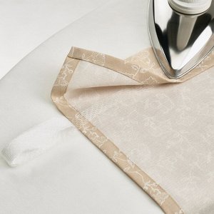 TRISTVMAL, шторы, 1 пара, бежево-белый, 145x250 см
