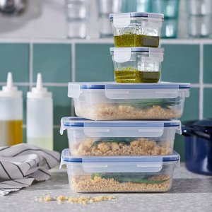 IKEA 365+, пищевой контейнер без крышки , прямоугольный/пластик, 1,0 л