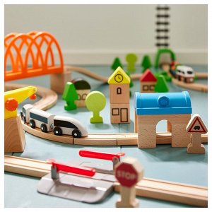 LILLABO, набор из 45 предметов с рельсами
