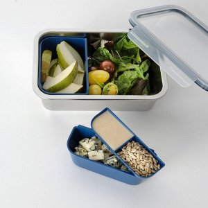 IKEA 365+, вкладыш для контейнера для продуктов, набор из 2 штук, темно-синий