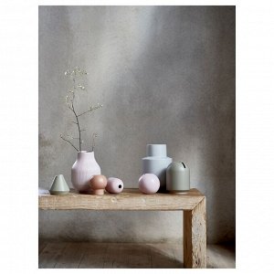 GRADVIS, ваза, розовый, 21 см