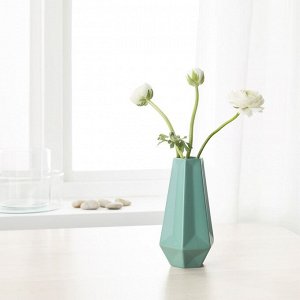 LIVSLNG, ваза, зеленый, 20 см
