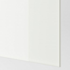 F?RVIK, 4 панели для рамы раздвижной двери, белое стекло, 100x236 см