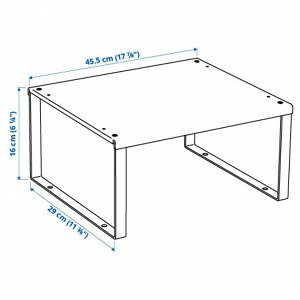 VARIERA, вставка для полки, белый, 46x29x16 см