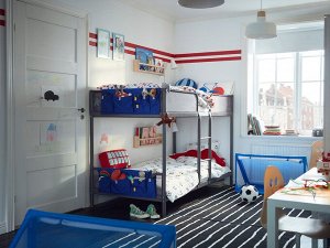 Каркас двухъярусной кровати из ТУФА, темно-серый, 90x200 см