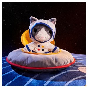 AFTONSPARV, мягкая игрушка с костюмом астронавта, кошка, 28 см