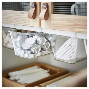 IKEA 365+, контейнер для пищевых продуктов, прямоугольный / стеклянный, 1,8 л,