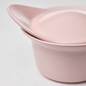 FRGKLAR, Форма для запекания/сервировки с крышкой, матово-светло-розовая, 0,2 л, 2 шт