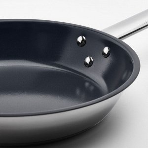 IKEA 365+, сковорода для жарки, нержавеющая сталь с антипригарным покрытием, 24 см