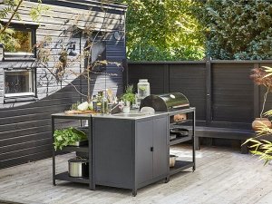 GRILLSK?R, кухонная раковина ut/chrcl bbq, для улицы, нержавеющая сталь, 344x61 см