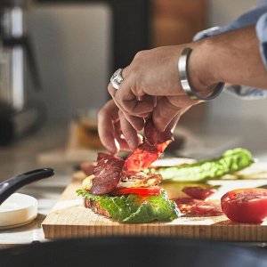 ХЕМЛАГАД, сковорода, с антипригарным покрытием, черная, 24 см
