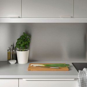 LYSEKIL, настенная панель, двусторонний эффект матовой меди / нержавеющая сталь, 119,6x55 см