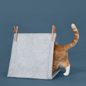 UTSDD, Кошачий домик, серый/войлочный