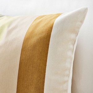 VATTENVN, чехол для подушки, бежевый в полоску, 50x50 см,
