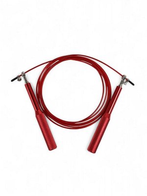 Скакалка спортивная ONLYTOP, 2.8 м, регулируемая, скоростная, с подшипником, красная